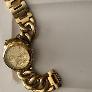 Michael Kors Women's Runway Twist Gold Tone Chain